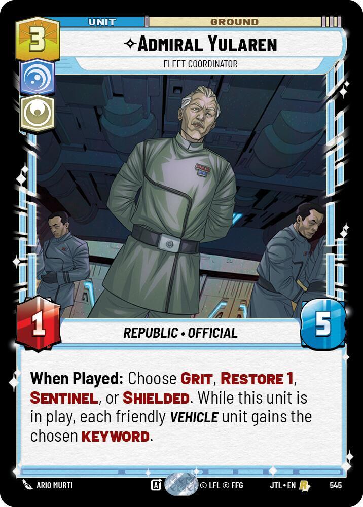 Admiral Yularen - Fleet Coordinator (Foil)