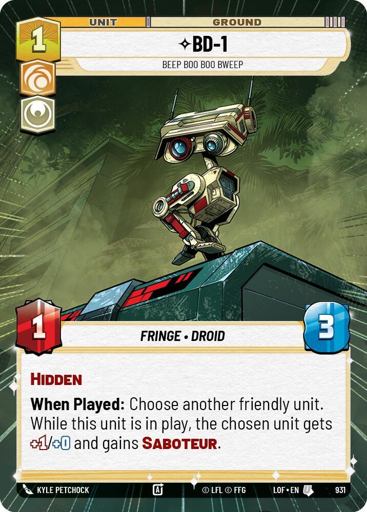 BD-1 - Beep Boo Boo Bweep (Hyperspace Foil)