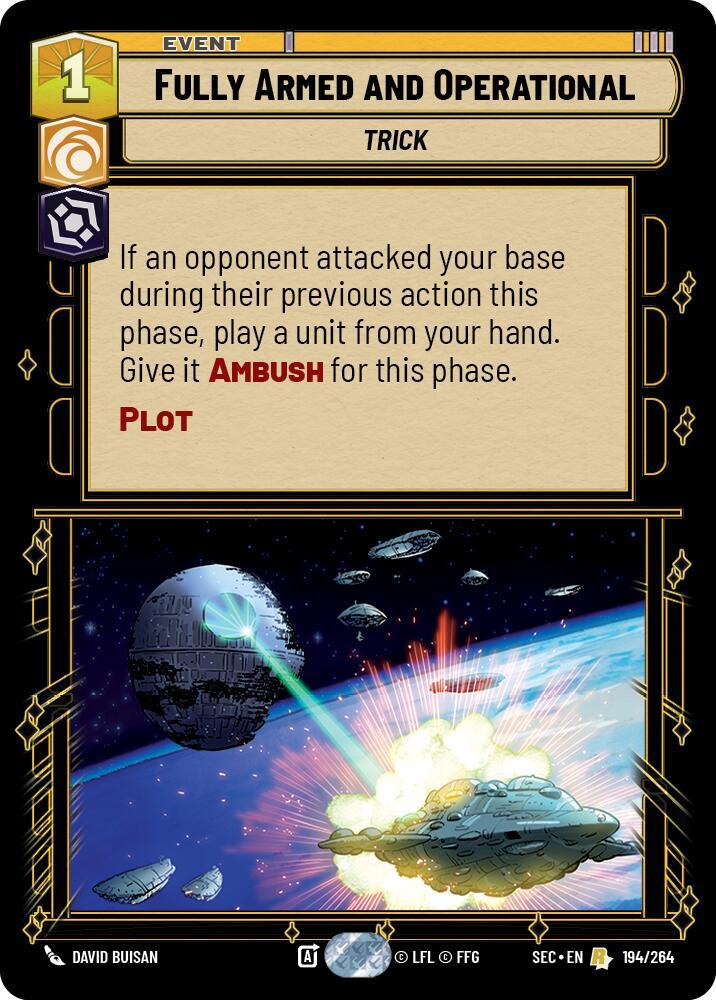 Fully Armed and Operational