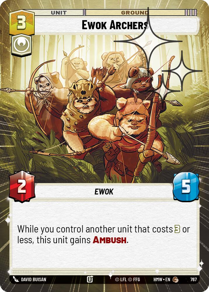 Ewok Archers (Hyperspace Foil) - Homeworlds (HMW)