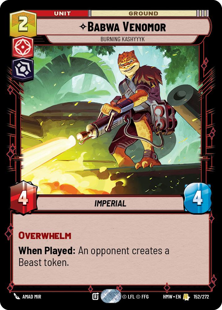 Babwa Venomor - Burning Kashyyyk (Homeworlds #152/272)