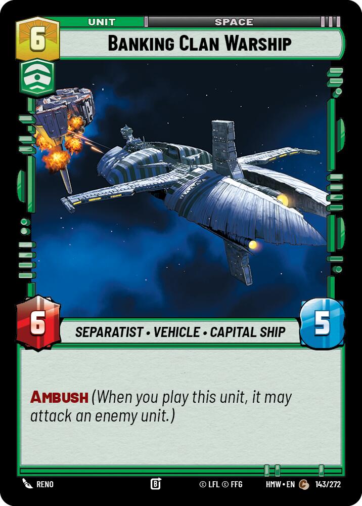 Banking Clan Warship (Homeworlds #143/272)