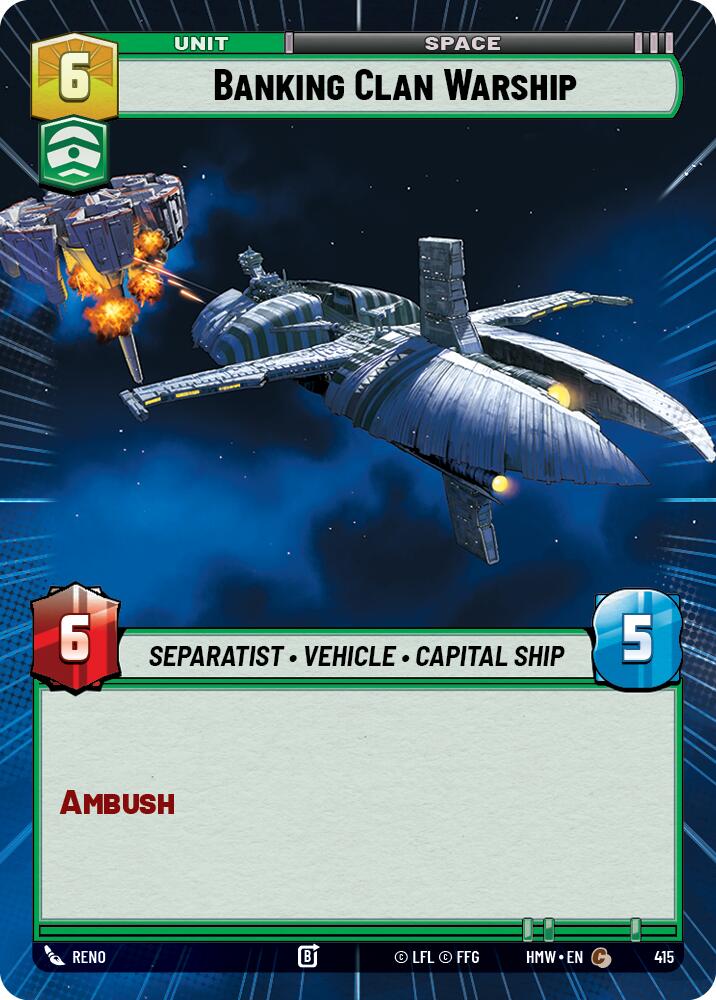 Banking Clan Warship (Hyperspace) (Homeworlds #415)