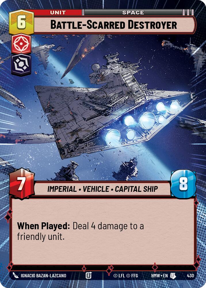Battle-Scarred Destroyer (Hyperspace) - Homeworlds (HMW)