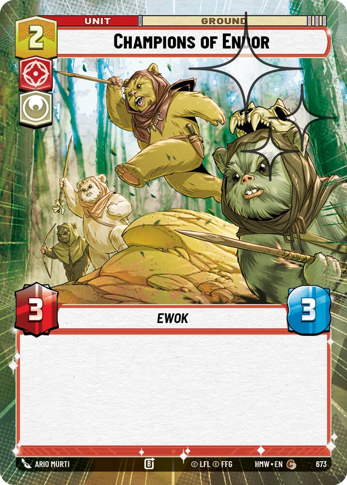 Champions of Endor (Hyperspace Foil) (Homeworlds #673)