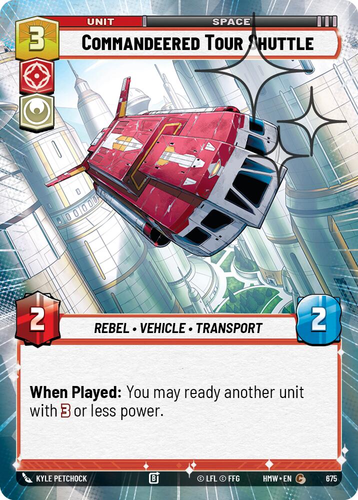 Commandeered Tour Shuttle (Hyperspace Foil) - Homeworlds (HMW)