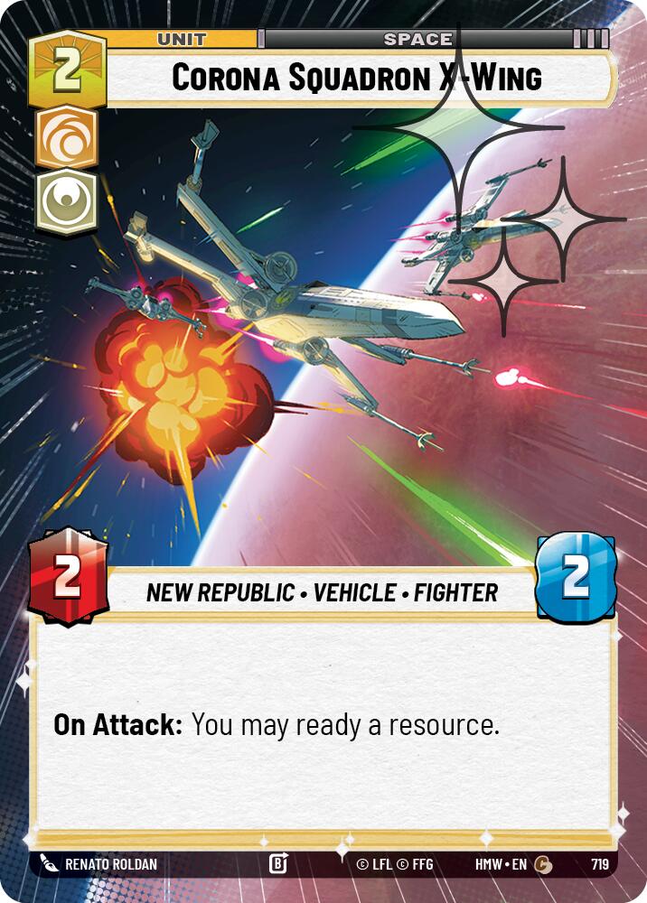 Corona Squadron X-Wing (Hyperspace Foil) (Homeworlds #719)