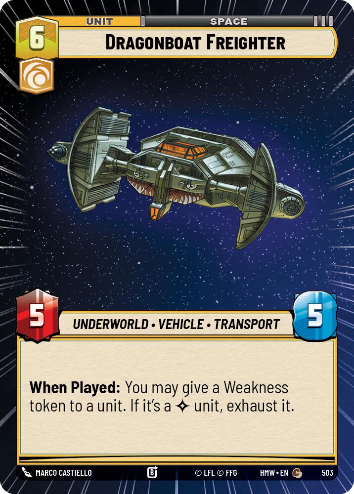 Dragonboat Freighter (Hyperspace) (Homeworlds #503)