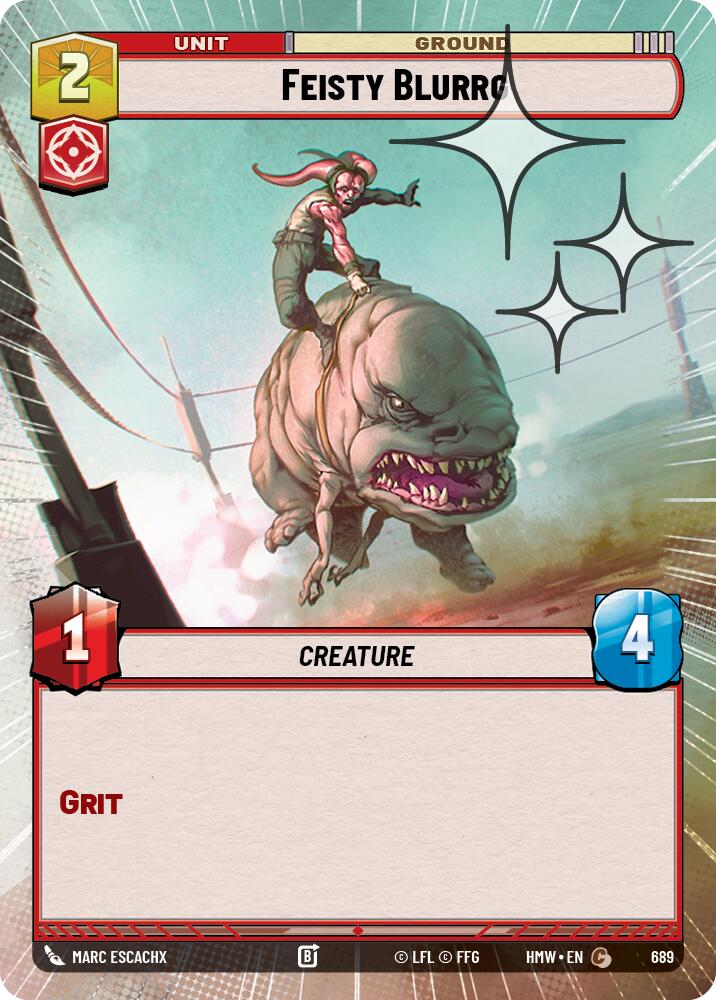 Feisty Blurrg (Hyperspace Foil) (Homeworlds #689)