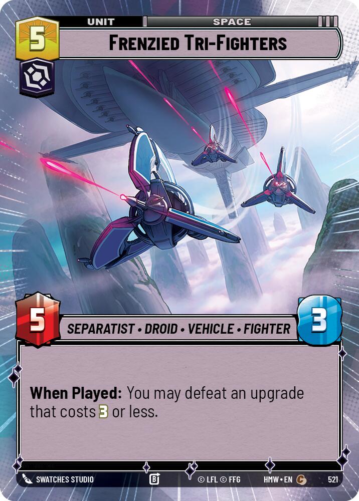 Frenzied Tri-Fighters (Hyperspace) (Homeworlds #521)