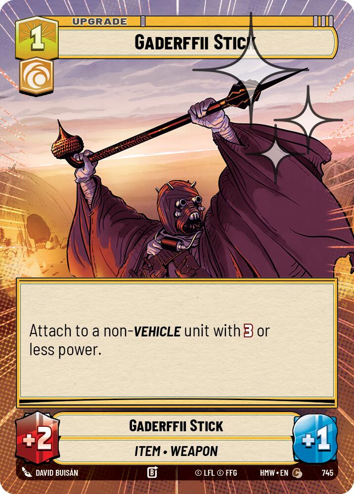 Gaderffii Stick (Hyperspace Foil) (Homeworlds #745)