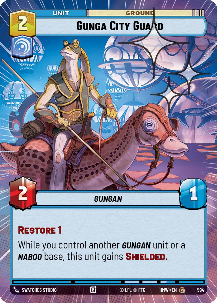 Gunga City Guard (Hyperspace Foil) (Homeworlds #594)