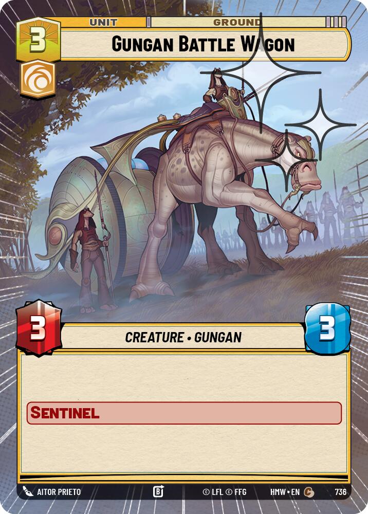 Gungan Battle Wagon (Hyperspace Foil) (Homeworlds #736)
