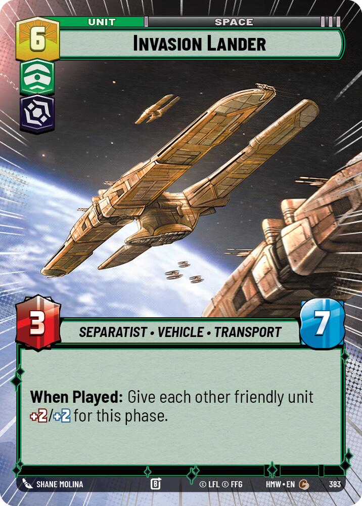 Invasion Lander (Hyperspace) (Homeworlds #383)