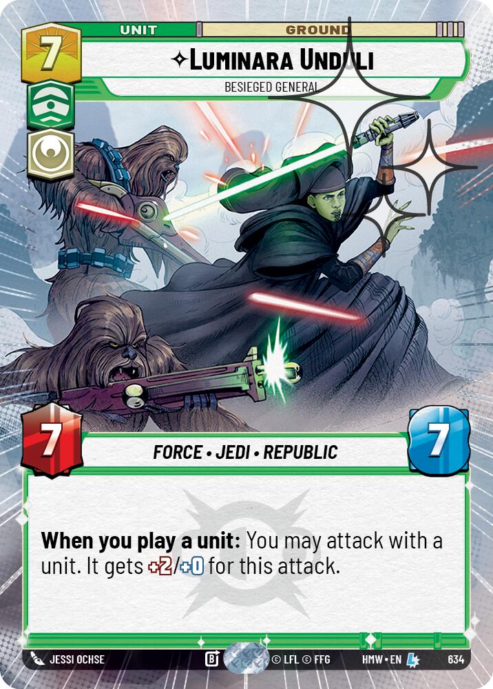 Luminara Unduli - Besieged General (Hyperspace Foil) (Homeworlds #634)