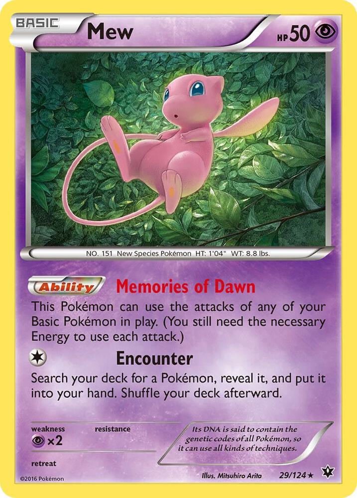 Mew - XY - Fates Collide (FCO) Holo