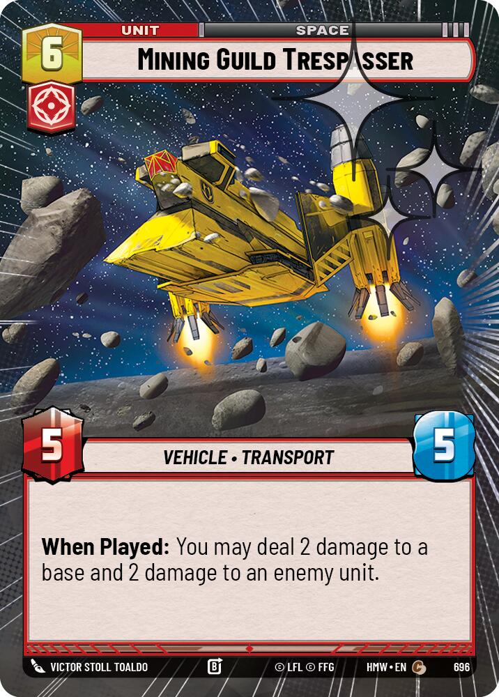 Mining Guild Trespasser (Hyperspace Foil) - Homeworlds (HMW)