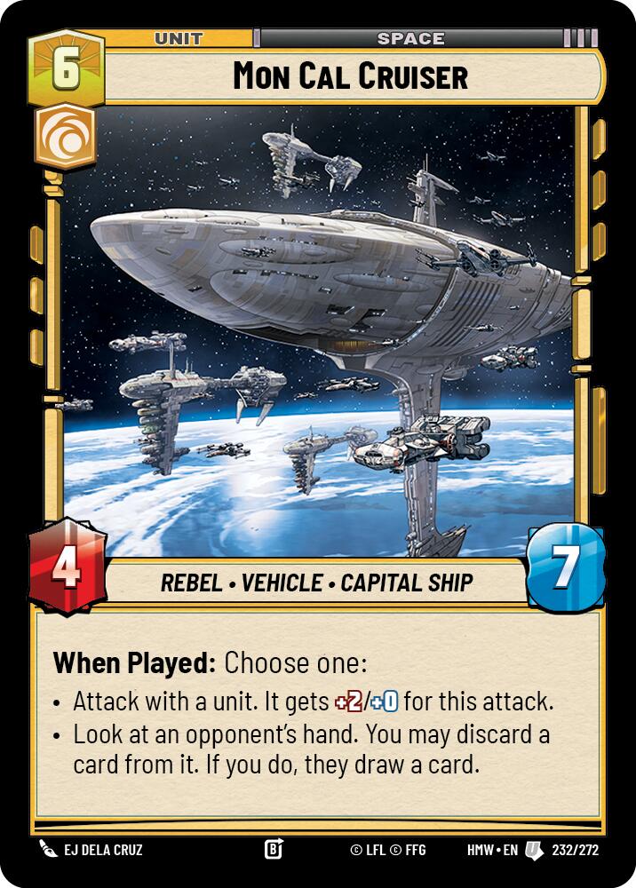 Mon Cal Cruiser (Homeworlds #232/272)