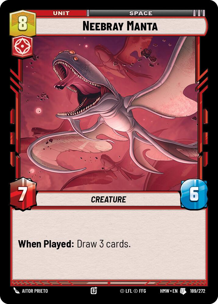 Neebray Manta (Homeworlds #189/272)