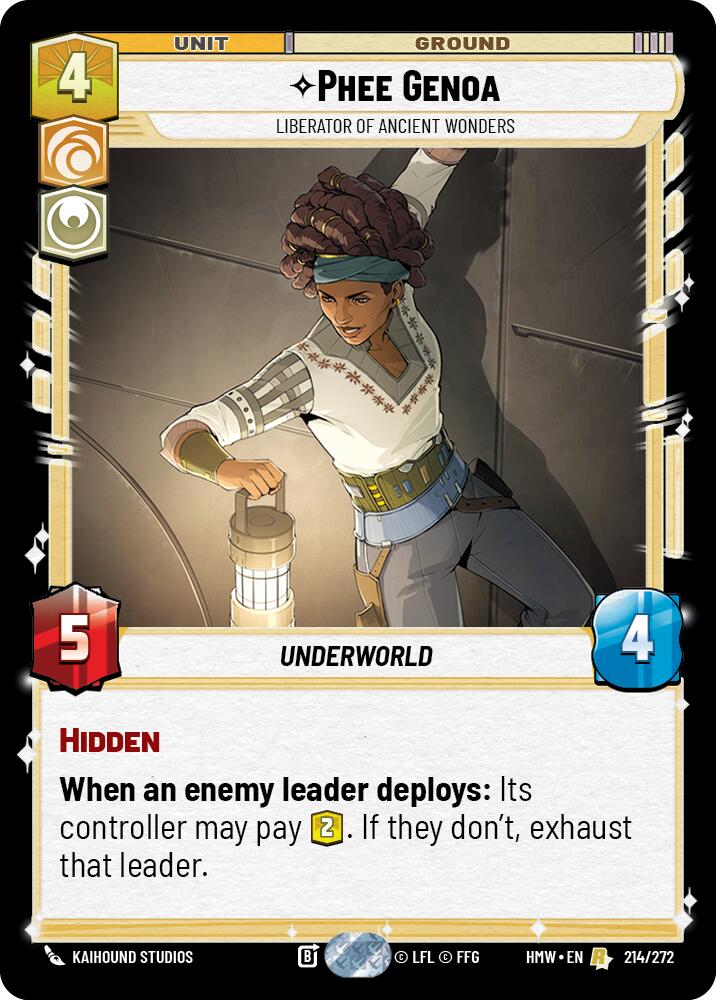 Phee Genoa - Liberator of Ancient Wonders (Homeworlds #214/272)