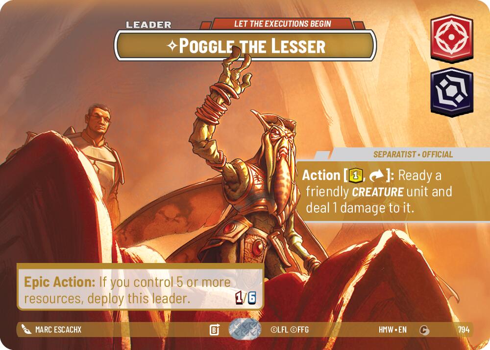 Poggle the Lesser - Let the Executions Begin (Showcase) - Homeworlds (HMW)