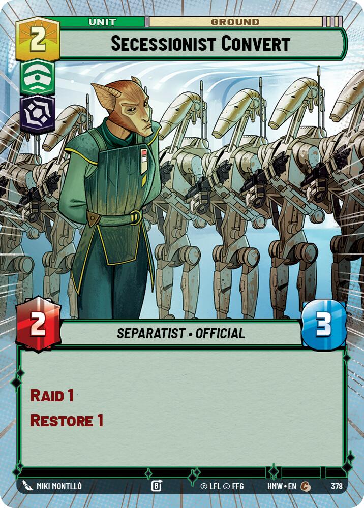 Secessionist Convert (Hyperspace) (Homeworlds #378)