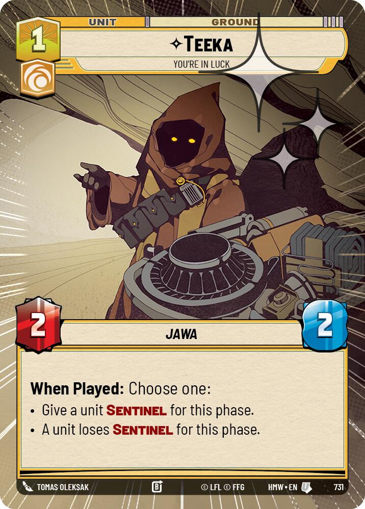 Teeka - You're in Luck (Hyperspace Foil) - Homeworlds (HMW)