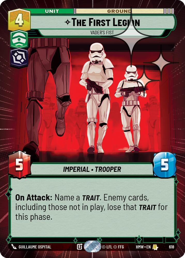 The First Legion - Vader's Fist (Hyperspace Foil) - Homeworlds (HMW)