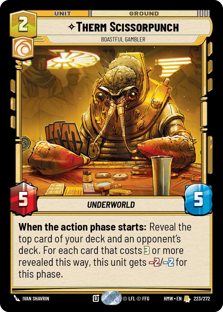 Therm Scissorpunch - Boastful Gambler (Homeworlds #223/272)