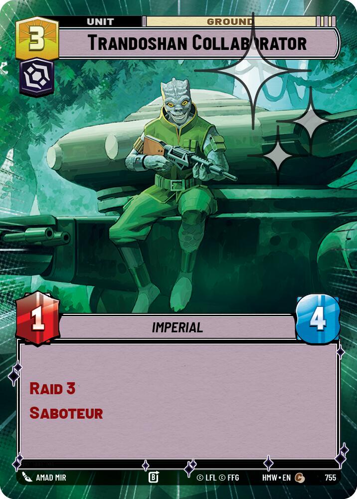 Trandoshan Collaborator (Hyperspace Foil) - Homeworlds (HMW)