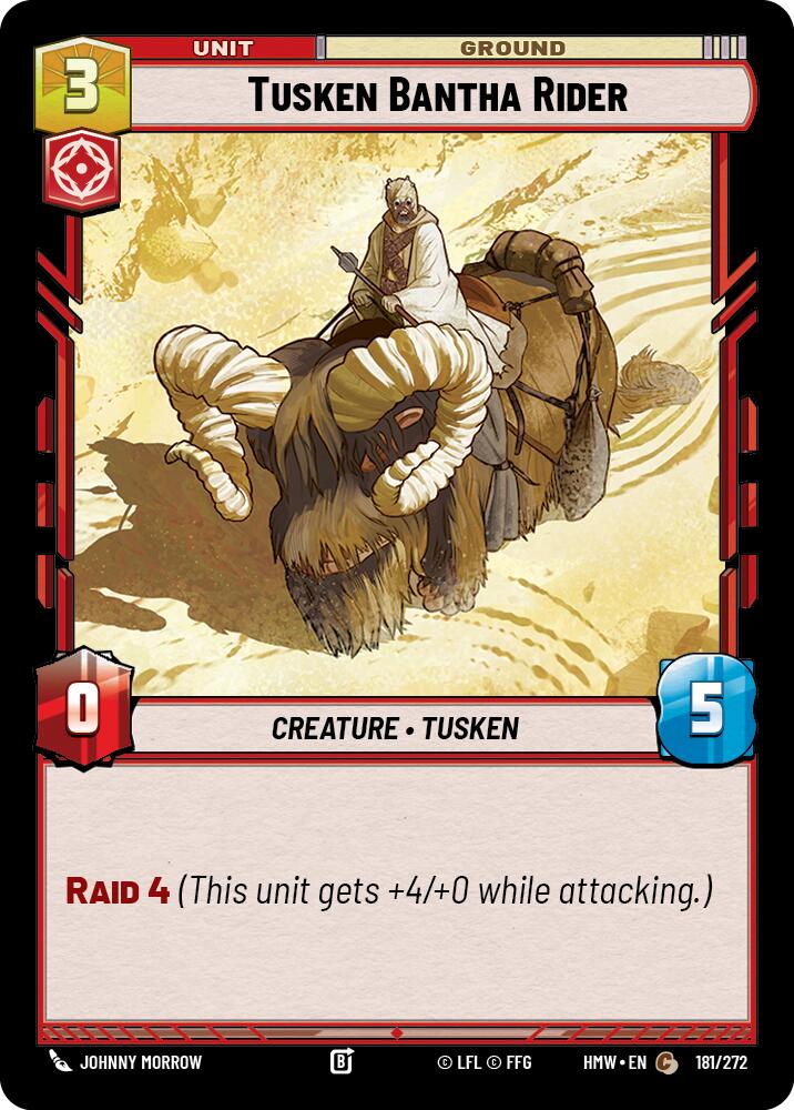 Tusken Bantha Rider (Homeworlds #181/272)