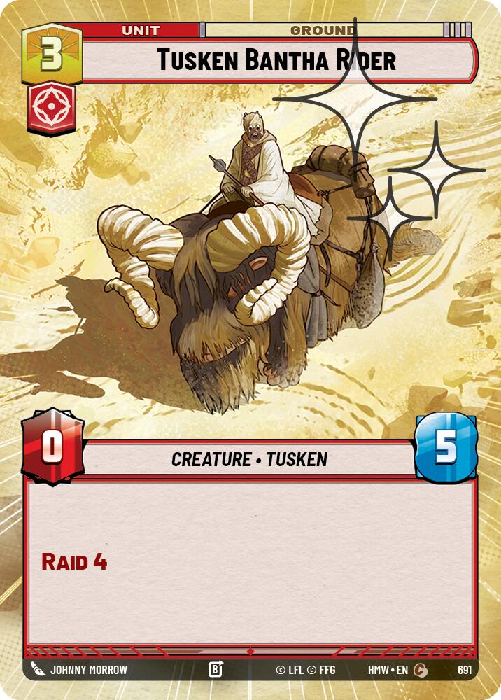 Tusken Bantha Rider (Hyperspace Foil) (Homeworlds #691)