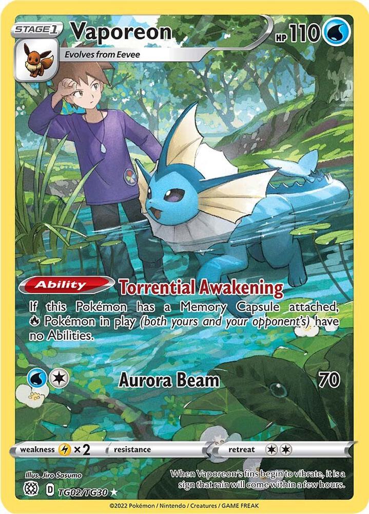 Vaporeon - SWSH09: Brilliant Stars Trainer Gallery (SWSH09:TG)