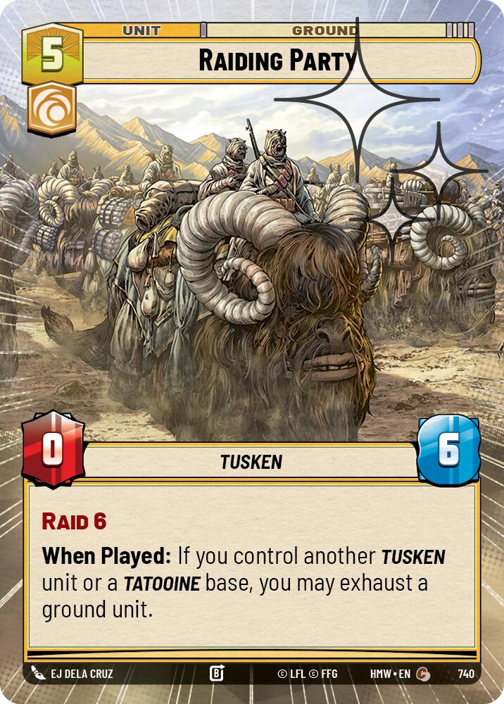 Raiding Party (Hyperspace Foil) - Homeworlds (HMW)